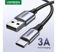 Cable USB tipo C UGREEN 3A para iPhone de Apple, cable de carga y transferencia de datos USB C, compatible con Carplay, para Samsung, Xiaomi y dispositivos Android. Cable corto y largo, con trenzado. 