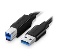 Cable USB Ugreen 10372 2m USB A USB B 5Gb/s Chapado en Oro Negro