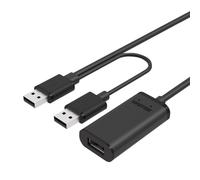 Cable USB UNITEK Y-278 10 m USB 2.0 2x USB A Macho a Hembra Negro