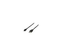 Cable USB - VALUE LINE - VLCP60500B10 - USB 2.0 - A macho a MicroUSB B macho - 1,00 m - Negro
