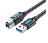 Cable USB 3.0 Vention COOBH/ USB Tipo-B Macho - USB Macho/ 5Gbps/ 2m/ Negro