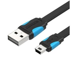 Cable USB Vention VAS-A14-B150 1.5m 480Mbps Azul Negro Mini USB Macho-Macho