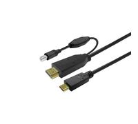 Cable USB Vivolink PROUSBCHDMIUSBB7.5 USB-C a HDMI y USB-B 7,5 m negro