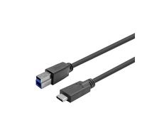 Cable USB - VIVOLINK - W126793029 - USB-C Macho - USB-B Macho - 5m Negro