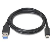 Cable USB 3.1 GEN2 10Gbps 3A Nanocable USB-C/M para USB-A/M 1 M Negro