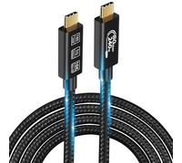 Cable USB4, con cable Thunderbolt 5 4, cable de carga 240 W, cable de datos 80 Gbps, cable gen4, 16K@60Hz 4K120Hz HDR, cable USB C, para Hub, Dock, M3, Mac, Monitor (TB5 USBC 80G 240W-2M)