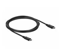 Cable USB4 Delock 20 Gbps 2 m USB-C a USB-C Negro
