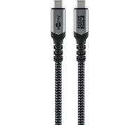 Cable USB4 Gen 3x2, conector USB-C > conector USB-C, 40Gbit/s negro/Gris