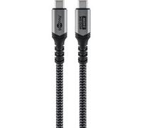 Cable USB4 Gen 3x2, conector USB-C > conector USB-C, 40Gbit/s negro/Gris