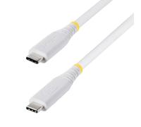 StarTech Cable USB4 1m USB-C - Tipo C - Certificado USB-IF DP 2.1 - Compatible con Thunderbolt 4 40Gb - 8K60Hz/4K240Hz - 240W - Blanco