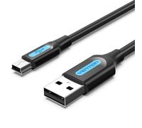 Cable USB 2.0 Vention COMBH/ USB Macho - MiniUSB Macho/ Hasta 10W/ 480Mbps/ 2m/ Negro