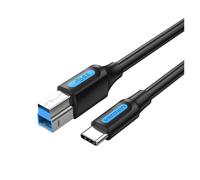 Cable Vention USB C a USB tipo B 3.0 for carcasa de disco duro, cámara web, unidad de vídeo digital Blue Ray, cable cuadrado tipo C(0.5m)