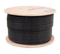 Cable vertical Cat6, UTP, chaqueta UV, exterior, CMX, 304,8 m, negro, cable Ethernet a granel