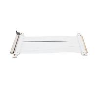 Cable Vertical PCI E 3.0 X16, 180 Grados PCIE Cable Vertical Cable de Extensión Cable Flexible Propiedad de Alto Blindaje Extensor de Tarjeta Gráfica Cable Vertical Compatible (Blanco)