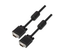 Cable SVGA Aisens A113-0077/ VGA Macho - VGA Macho/ Hasta 3W/ 10Mbps/ 25m/ Negro