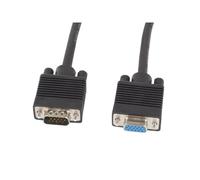 Lanberg Cable VGA CA-VGAC-10CC-0030-B+ conector macho a hembra con ferrita negro 3 m