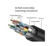 Cable VR Link, cable USB-C trenzado de alta velocidad de 5 m y 10 Gbps, compatible con Meta Quest 2 3, Pico 3 4 VR PC Steam Gaming