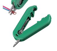 Cable Wire Crimper - Palm Size Electrical Cutting Tool Precision Crimp | Trim Function Clean Wire Ends Grip for Professional Work, Compact Hand Tool, Construction or Office Job Site
