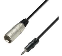 Cable xlr 3p macho a jack 3,5 stereo 3m adam 3star k3bwm0300