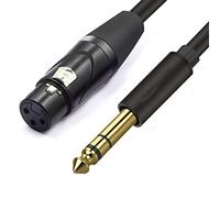 Cable XLR A Jack Mic Lead Aux TRS 6,35 Mm/6,5 Mm Macho Hembra Mezclador De Guitarra Amplificador Estéreo