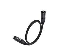 Cable XLR de Color, 3 pines, macho a hembra, línea señal Audio, cobre Dual for micrófono, mezclador, amplificador, luz escenario, personalización(KB1014-B-Black,1.5m)