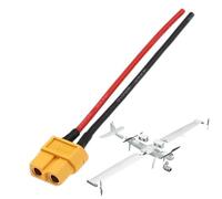 Cable XT60 - Cable de cobre macho hembra de 3,94 pulgadas, conector adaptador soldado que admite transmisión de alta energía, aerodinámica confiable | Baterías RC, Paneles Solares, Estación de Coche