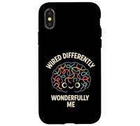 Cableado de Manera Diferente Wonderfully Me Kawaii Brain Design Carcasa para iPhone X/XS