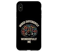 Cableado de Manera Diferente Wonderfully Me Kawaii Brain Design Carcasa para iPhone XS MAX