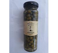 Cableado de vinagre de vino y sal marina Grecia, Kapern aus Griechenland in Meersalz-Weinessig, Capers, Alcaparras, → - 65 g