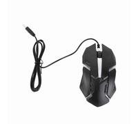 Cableado USB Gaming Mouse 1000 dpi RGB 3 Llaves de la Oficina del Juego ergonómico Material de la computadora portátil Black