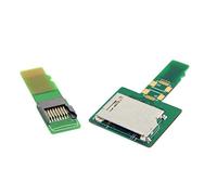 Cablecc 1 juego de tarjetas SD TF hembra a Micro-SD TF macho kit de tarjeta de memoria adaptador de extensión herramientas de prueba extensor