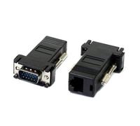 cablecc, 2 conectores VGA macho a Ethernet LAN Cat5 Cat5e RJ45 hembra