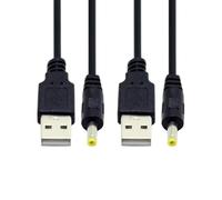 cablecc 2 unids/lote 150 cm 24awg USB 2.0 macho tipo-A a 5 V DC 4.0x1.7mm DC Cable de enchufe redondo