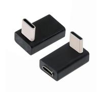 cablecc 2 unids/lote USB-C USB 2.0 tipo C 480Mbps macho a micro USB hembra adaptador de datos de alimentación en ángulo de 90 grados