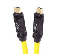 Cablecc 20Gbps 140W 8K USB4 Cable USB-C Ultra Suave de Alta flexibilidad para Teclado de Juegos Ratón Tipo-C Cable Macho a Macho Alimentación y Datos 100 cm
