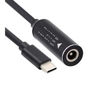 cablecc 3.5x1.3mm Entrada DC Jack a USB-C Type-C Power Plug Cable de carga para PD 9V 15V 20V 65W Laptop Phone