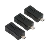 cablecc 3pccs Mini 8P a USB-C Micro Mini USB hembra Adaptador de datos de alimentación para cámara