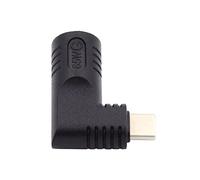cablecc 5.5x2.1mm Entrada DC Jack a Tipo-C USB-C Enchufe de alimentación Carga en ángulo Adaptador de 90 Grados para computadora portátil Teléfono Tablet