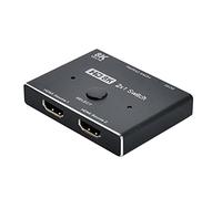 Cablecc 8K@60hz HDMI compatible 2.1 Switch 2-IN-1-OUT Hub Soporte HDCP SST extendido 4K@60hz