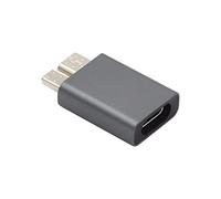 cablecc Adaptador Cable USB Adaptador de datos USB-C USB 3.1 tipo C hembra a micro USB 3.0 macho de 10 Gbps de alimentación de datos para portátil disco SSD