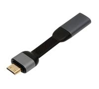 cablecc Adaptador de cable USB-C tipo C hembra a mini HDMI macho 4K 60Hz HDTV adaptador 1080p para laptop, tablet, teléfono, 88 mm, conector incluido
