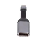 Cablecc - Adaptador de Fuente USB-C 4K 60 Hz a Receptor DisplayPort HDTV, Cable Plano Ultrafino 1080p para computadora portátil, Tableta y teléfono