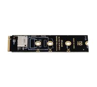 cablecc Adaptador de host vertical PCI-E4.0 M.2 M-Key a Oculink SFF-8612 SFF-8611 para NVME U.2 SSD 2280 eGPU