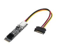 cablecc - Adaptador de tarjeta Express USB 3.1 de 20 Gbps con conector frontal tipo E a M-Key NVME NGFF para placa base con chipset ASM3242