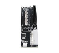 cablecc Adaptador dual SFF-8654 de 74 pines Slimline 8X VROC a PCIE PCI-Express 16x con puerto de interruptor de alimentación ATX de 24 pines