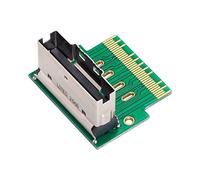 Cablecc Adaptador PCI-E Slimline SAS 4.0 SFF-8654 8i de 74 pines a SFF-8654 de 74 pines macho a hembra, herramientas de prueba en ángulo
