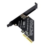 cablecc Adaptador PCIe 4.0 X4 a Oculink, adaptador de tarjeta de expansión SFF-8611/8612 a PCI Express con soporte de ranura de 8 cm/12 cm