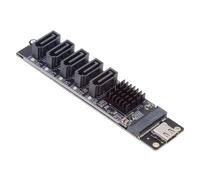 cablecc Adaptador USB-C de 5 puertos tipo C a 6 Gbps NGFF B+M Key SATA, convertidor de puerto PM, selector multiplicador JMB575 JMS580