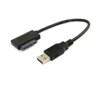 cablecc Cable adaptador USB 3.0 a 7+6 13pin Sata Slimline para portátil CD DVD ROM unidad óptica