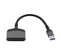 cablecc Cable adaptador USB 3.0 tipo A a SATA de 5 Gbps de 22 pines para disco duro de 2,5 pulgadas SSD